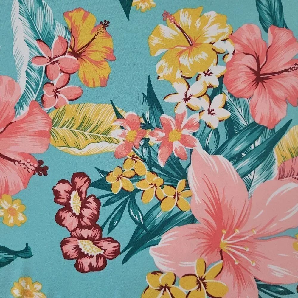 Ruby Rd. Women's Tropicali Floral Ruffled Bell Sleeve Top - Picture 9 of 13